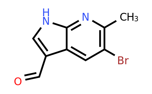 1000343-91-8 | 5-Bromo-6-methyl-1H-pyrrolo[2,3-b]pyridine-3-carbaldehyde