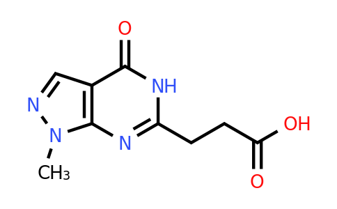 1000931-71-4 | 3-{1-methyl-4-oxo-1H,4H,5H-pyrazolo[3,4-d]pyrimidin-6-yl}propanoic acid