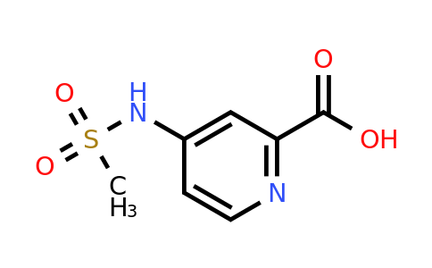 1001567-03-8 | 4-Methanesulfonamidopyridine-2-carboxylic acid