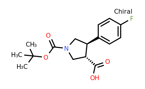1002732-10-6 | (3S,4R)-1-(tert-Butoxycarbonyl)-4-(4-fluorophenyl)pyrrolidine-3-carboxylic acid