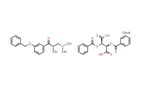 1004315-81-4 | (S)-1-(3-(Benzyloxy)phenyl)-3-(dimethylamino)-2-methylpropan-1-one (2R,3R)-2,3-bis(benzoyloxy)succinate