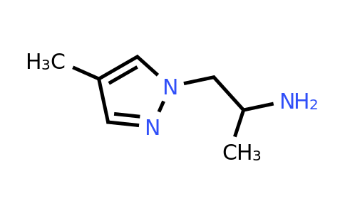 1006483-34-6 | 1-(4-methylpyrazol-1-yl)propan-2-amine