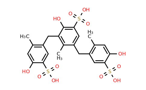101418-00-2 | 2-hydroxy-3,5-bis[(4-hydroxy-2-methyl-5-sulfophenyl)methyl]-4-methylbenzenesulfonic acid