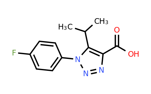 1017470-58-4 | 1-(4-Fluorophenyl)-5-(propan-2-yl)-1H-1,2,3-triazole-4-carboxylic acid