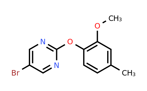 1017789-03-5 | 5-Bromo-2-(2-methoxy-4-methylphenoxy)pyrimidine