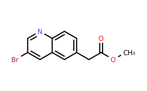 1022091-89-9 | Methyl 2-(3-bromoquinolin-6-yl)acetate 1022091-89-9 | Methyl 2-(3-bromoquinolin-6-yl)acetate