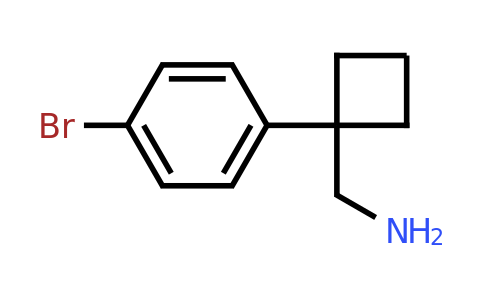 1039932-36-9 | (1-(4-Bromophenyl)cyclobutyl)methanamine