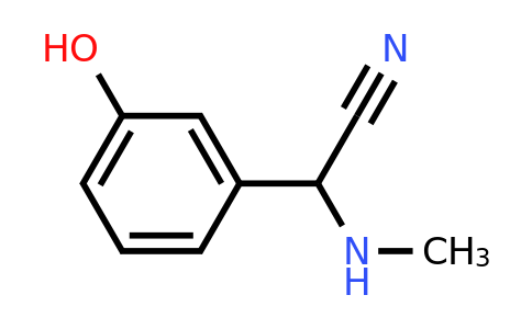 1040056-60-7 | 2-(3-Hydroxyphenyl)-2-(methylamino)acetonitrile
