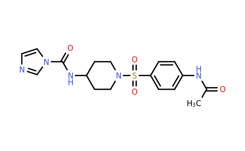 1049873-74-6 | N-[1-(4-Acetamidobenzenesulfonyl)piperidin-4-yl]-1H-imidazole-1-carboxamide