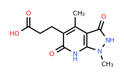 1050885-22-7 | 3-{1,4-dimethyl-3,6-dioxo-1H,2H,3H,6H,7H-pyrazolo[3,4-b]pyridin-5-yl}propanoic acid