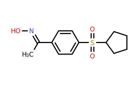 1050910-52-5 | N-{1-[4-(cyclopentanesulfonyl)phenyl]ethylidene}hydroxylamine