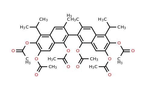 105201-55-6 | 5,5'-Diisopropyl-3,3'-dimethyl-[2,2'-binaphthalene]-1,1',6,6',7,7'-hexayl hexaacetate