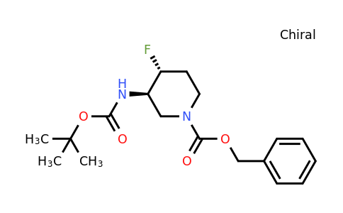 1052713-40-2 | Trans-benzyl 3-(tert-butoxycarbonylamino)-4-fluoropiperidine-1-carboxylate
