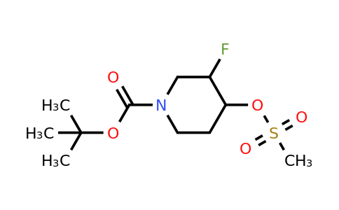 1070896-84-2 | tert-butyl Trans-3-fluoro-4-(methylsulfonyloxy)piperidine-1-carboxylate racemate