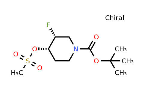 1070897-23-2 | Cis-tert-butyl 3-fluoro-4-(methylsulfonyloxy)piperidine-1-carboxylate