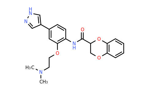 1072959-67-1 | N-[2-[2-(Dimethylamino)ethoxy]-4-(1H-pyrazol-4-yl)phenyl]-2,3-dihydro-1,4-benzodioxin-2-carboxamide