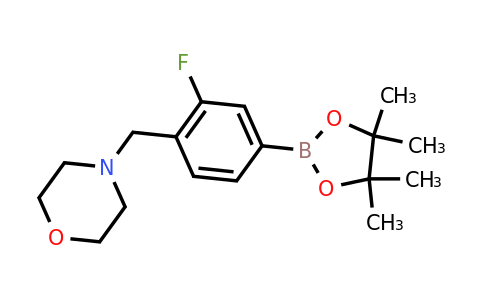 1073354-74-1 | 4-(2-Fluoro-4-(4,4,5,5-tetramethyl-1,3,2-dioxaborolan-2-yl)benzyl)morpholine
