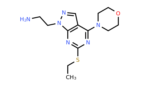 1105197-77-0 | 2-[6-(Ethylsulfanyl)-4-(morpholin-4-yl)-1H-pyrazolo[3,4-d]pyrimidin-1-yl]ethan-1-amine