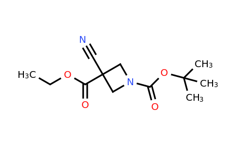 1105663-96-4 | 1-tert-Butyl 3-ethyl 3-cyanoazetidine-1,3-dicarboxylate