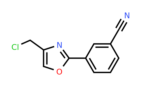 1126634-12-5 | 3-[4-(Chloromethyl)-1,3-oxazol-2-yl]benzonitrile