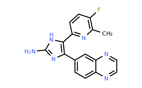 1132610-46-8 | 5-(5-Fluoro-6-methylpyridin-2-yl)-4-(quinoxalin-6-yl)-1H-imidazol-2-amine