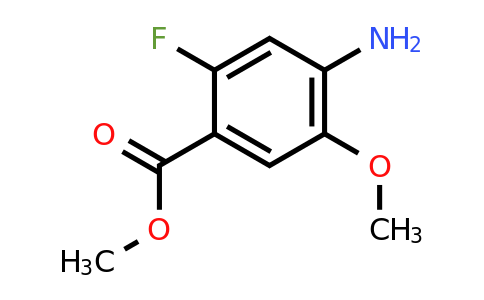 1137869-87-4 | Methyl 4-amino-2-fluoro-5-methoxybenzoate