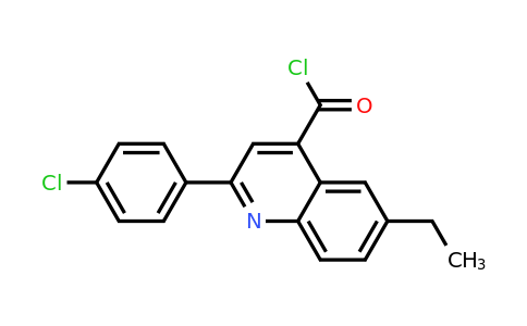 1160260-91-2 | 2-(4-Chlorophenyl)-6-ethylquinoline-4-carbonyl chloride