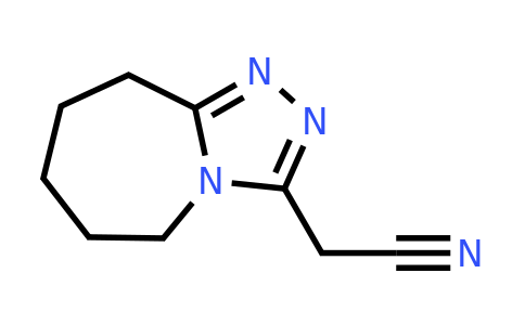 116598-69-7 | 2-(6,7,8,9-Tetrahydro-5H-[1,2,4]triazolo[4,3-a]azepin-3-yl)acetonitrile
