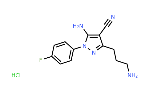 1170656-69-5 | 5-Amino-3-(3-aminopropyl)-1-(4-fluorophenyl)-1H-pyrazole-4-carbonitrile hydrochloride