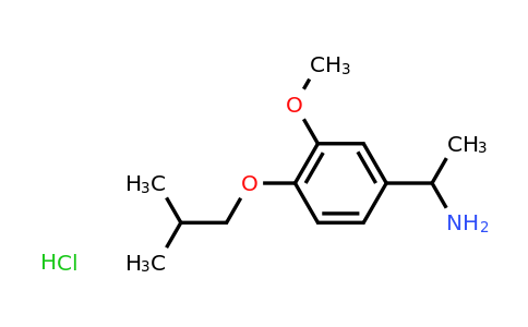 1171067-18-7 | 1-[3-Methoxy-4-(2-methylpropoxy)phenyl]ethan-1-amine hydrochloride