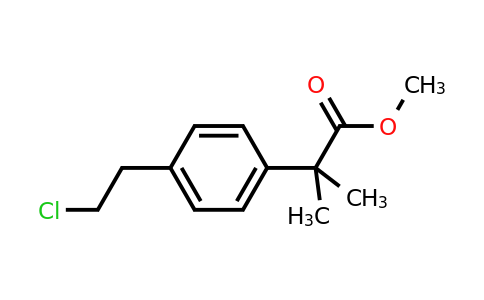 1181267-33-3 | Methyl 2-(4-(2-chloroethyl)phenyl)-2-methylpropanoate