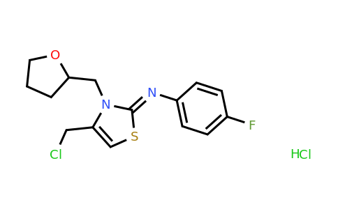 1181471-90-8 | 4-(Chloromethyl)-N-(4-fluorophenyl)-3-(oxolan-2-ylmethyl)-2,3-dihydro-1,3-thiazol-2-imine hydrochloride