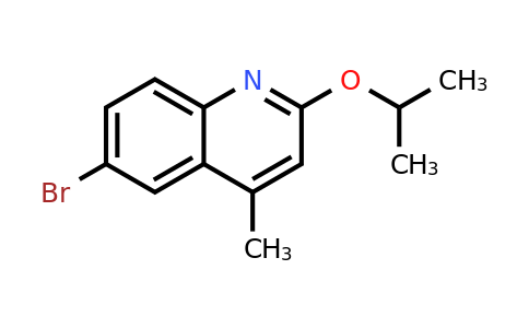 1187386-11-3 | 6-Bromo-2-isopropoxy-4-methylquinoline