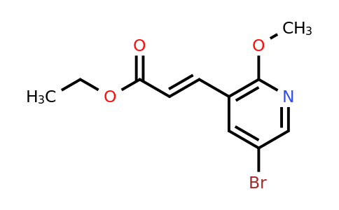 1197397-26-4 | Ethyl 3-(5-bromo-2-methoxy-3-pyridyl)acrylate