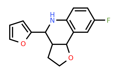 8-Fluoro-4-(furan-2-yl)-2,3,3a,4,5,9b-hexahydrofuro[3,2-c]quinoline