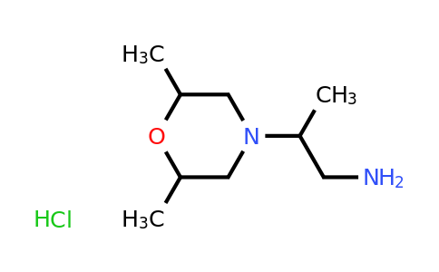 1212257-51-6 | 2-(2,6-Dimethylmorpholin-4-yl)propan-1-amine hydrochloride