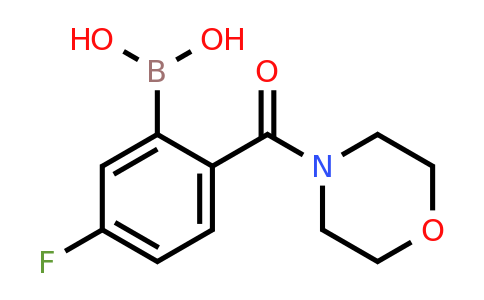 1217501-26-2 | (5-Fluoro-2-(morpholine-4-carbonyl)phenyl)boronic acid