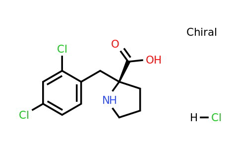 1217610-34-8 | (S)-2-(2,4-Dichlorobenzyl)pyrrolidine-2-carboxylic acid hydrochloride