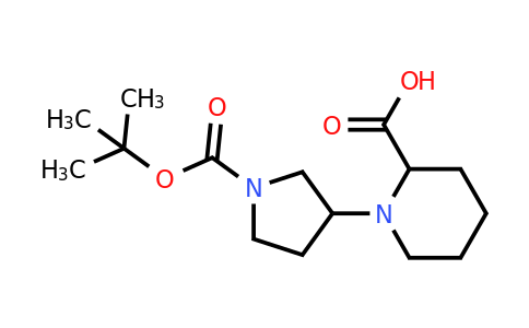 1219434-20-4 | 1-(1-(tert-Butoxycarbonyl)pyrrolidin-3-yl)piperidine-2-carboxylic acid