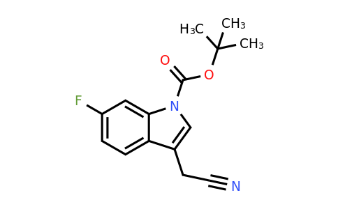 1219945-14-8 | tert-Butyl 3-(cyanomethyl)-6-fluoro-1H-indole-1-carboxylate