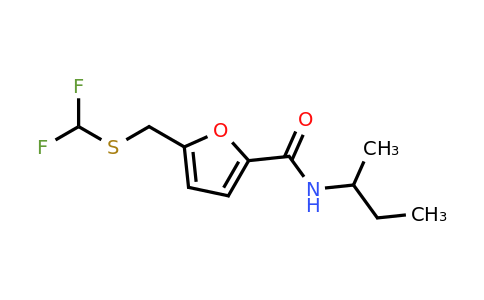 n-(Sec-butyl)-5-(((difluoromethyl)thio)methyl)furan-2-carboxamide