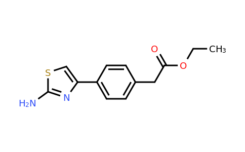 122352-22-1 | Ethyl 2-[4-(2-amino-1,3-thiazol-4-yl)phenyl]acetate