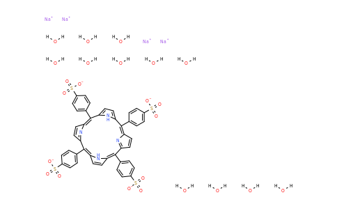 122451-08-5 | 4,4',4'',4'''-(Porphine-5,10,15,20-tetrayl)tetrakis(benzene-sulfonic acid) tetrasodium salt dodecahydrate