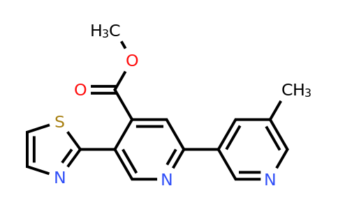 1224846-10-9 | Methyl 5'-methyl-5-(thiazol-2-yl)-[2,3'-bipyridine]-4-carboxylate
