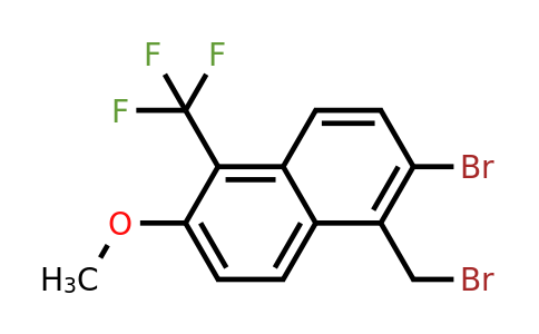 122670-66-0 | 2-Bromo-1-(bromomethyl)-6-methoxy-5-(trifluoromethyl)naphthalene
