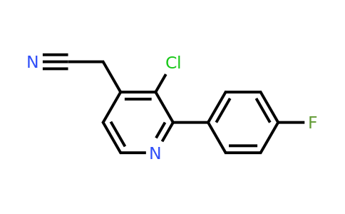 1227490-55-2 | 3-Chloro-2-(4-fluorophenyl)pyridine-4-acetonitrile