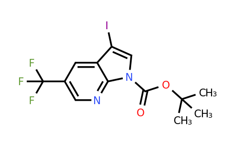 1228183-72-9 | tert-Butyl 3-iodo-5-(trifluoromethyl)-1H-pyrrolo[2,3-b]pyridine-1-carboxylate