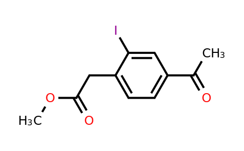 1234562-69-6 | Methyl 2-(4-acetyl-2-iodophenyl)acetate