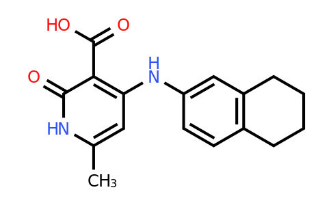 1239521-17-5 | 6-Methyl-2-oxo-4-[(5,6,7,8-tetrahydronaphthalen-2-yl)amino]-1,2-dihydropyridine-3-carboxylic acid