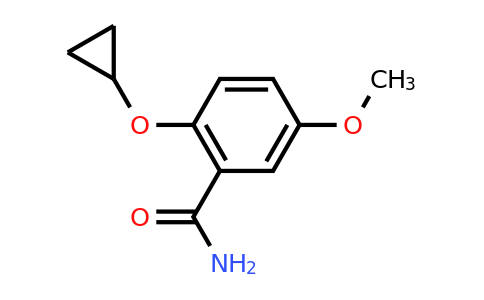 1243311-68-3 | 2-Cyclopropoxy-5-methoxybenzamide